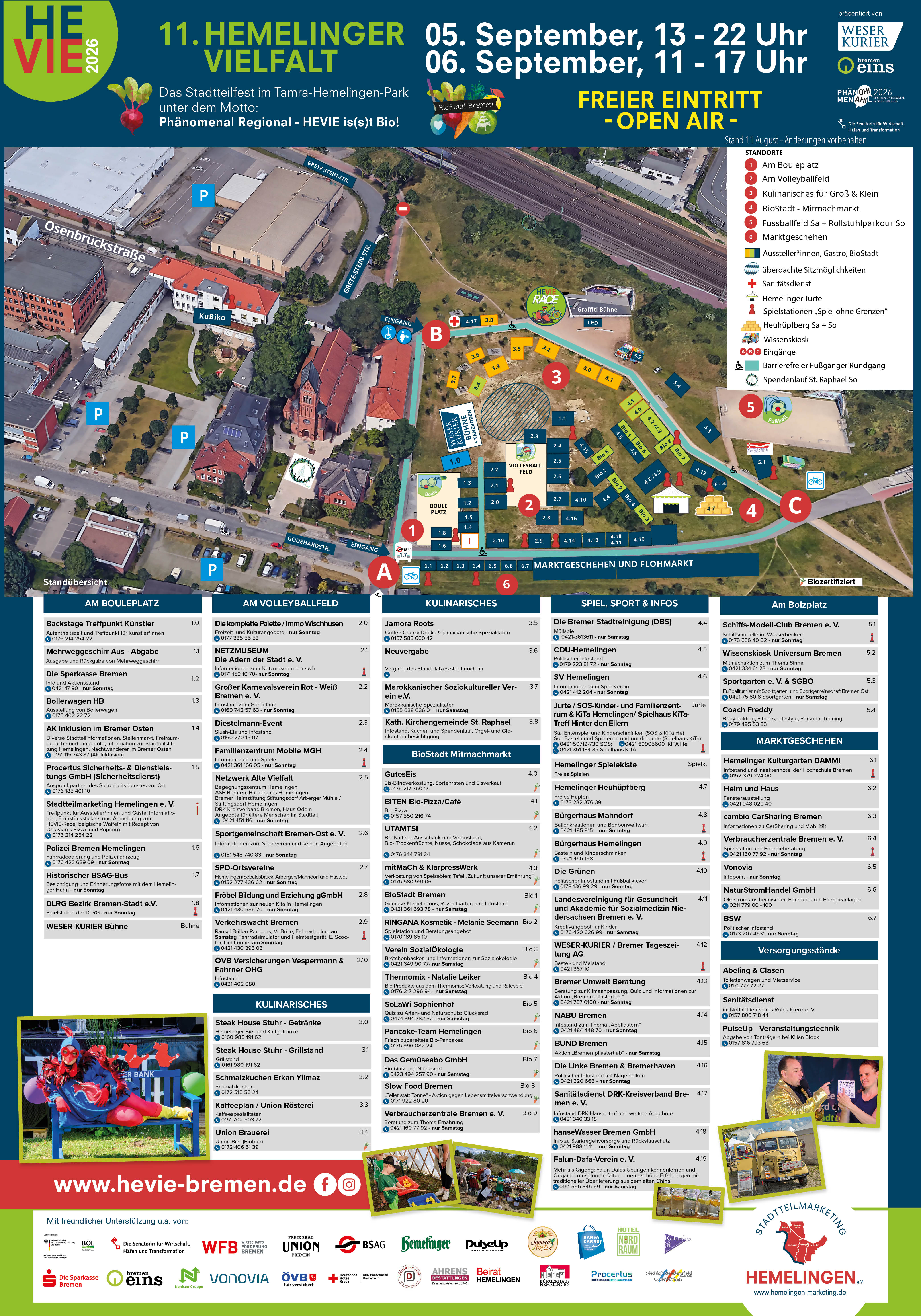 Lageplan Tamra-Hemelingen-Park